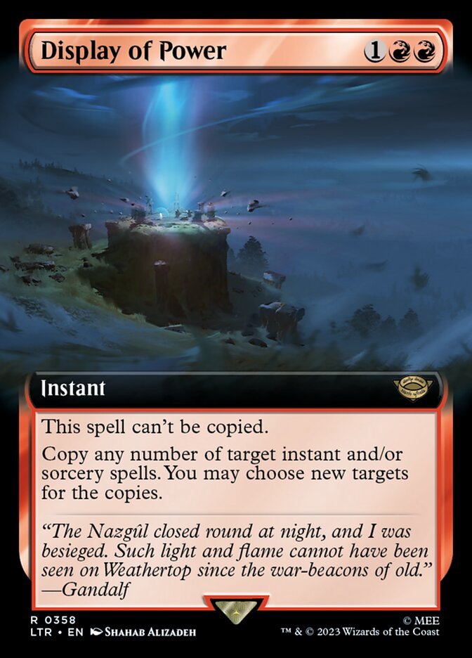 Display of Power (Extended Art) [The Lord of the Rings: Tales of Middle-Earth] - Magic: The Gathering - Card Brawlers | Quebec | Canada |