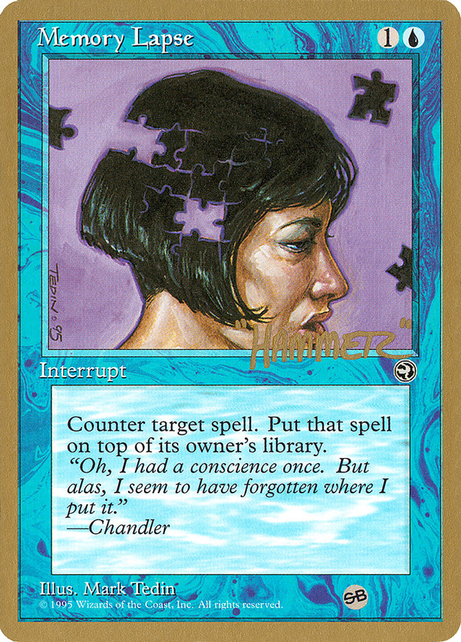 Memory Lapse (Jigsaw) (Shawn "Hammer" Regnier) (SB) [Pro Tour Collector Set] - Magic: The Gathering - Card Brawlers | Quebec | Canada |