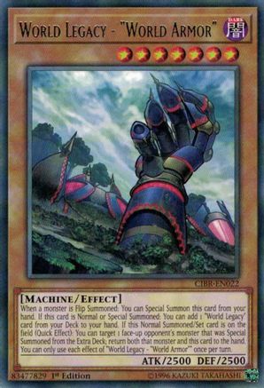 World Legacy - "World Armor" [CIBR-EN022] Rare - Yu-Gi-Oh! - Card Brawlers | Quebec | Canada |