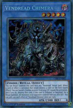 Vendread Chimera [CIBR-EN082] Secret Rare - Yu-Gi-Oh! - Card Brawlers | Quebec | Canada |