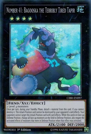 Number 41: Bagooska the Terribly Tired Tapir [CIBR-EN097] Super Rare - Yu-Gi-Oh! - Card Brawlers | Quebec | Canada |