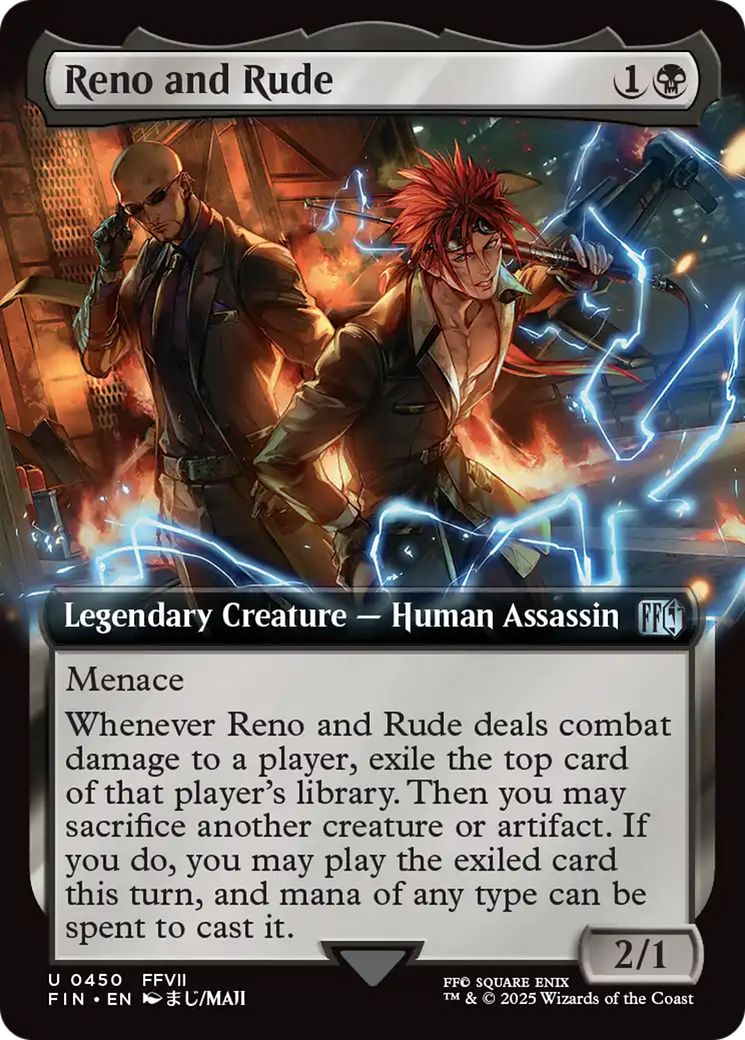 Reno and Rude (Extended Art) [FINAL FANTASY] - Magic: The Gathering - Card Brawlers | Quebec | Canada |