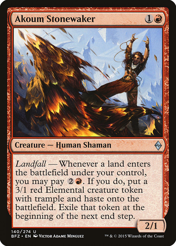 Akoum Stonewaker [Battle for Zendikar] - Magic: The Gathering - Card Brawlers | Quebec | Canada |