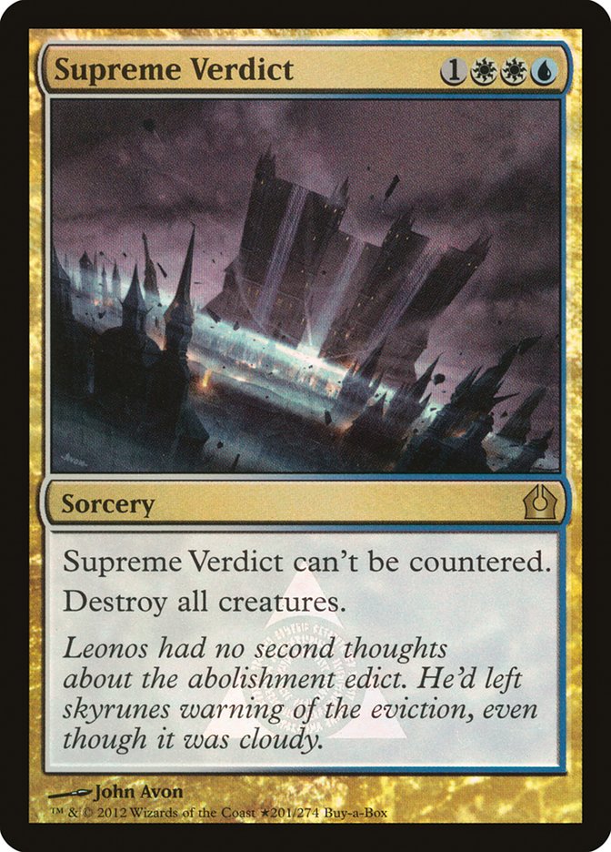 Supreme Verdict (Buy-A-Box) [Return to Ravnica Promos] - Magic: The Gathering - Card Brawlers | Quebec | Canada |