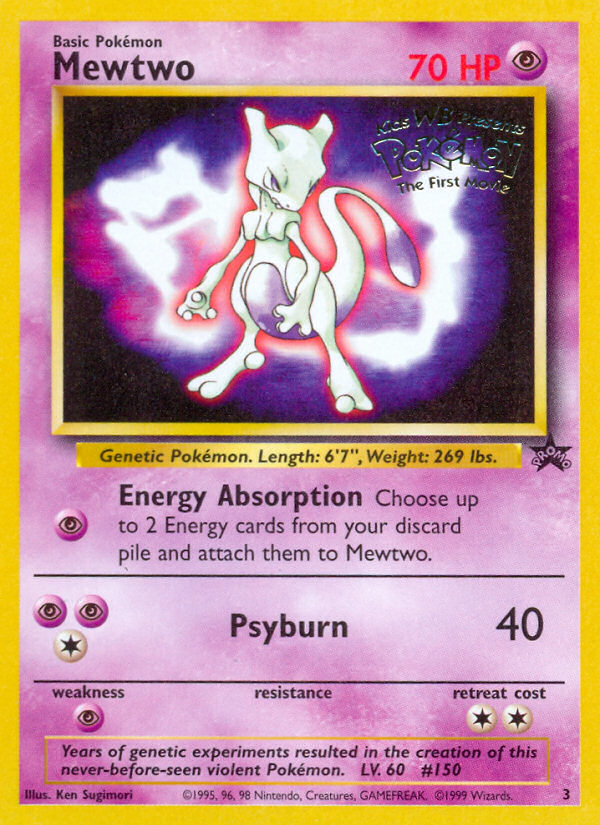 Mewtwo (3) [Wizards of the Coast: Black Star Promos] - Pokémon - Card Brawlers | Quebec | Canada |