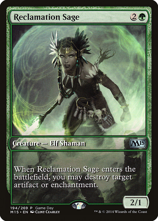Reclamation Sage (Game Day) [Magic 2015 Promos] - Magic: The Gathering - Card Brawlers | Quebec | Canada |