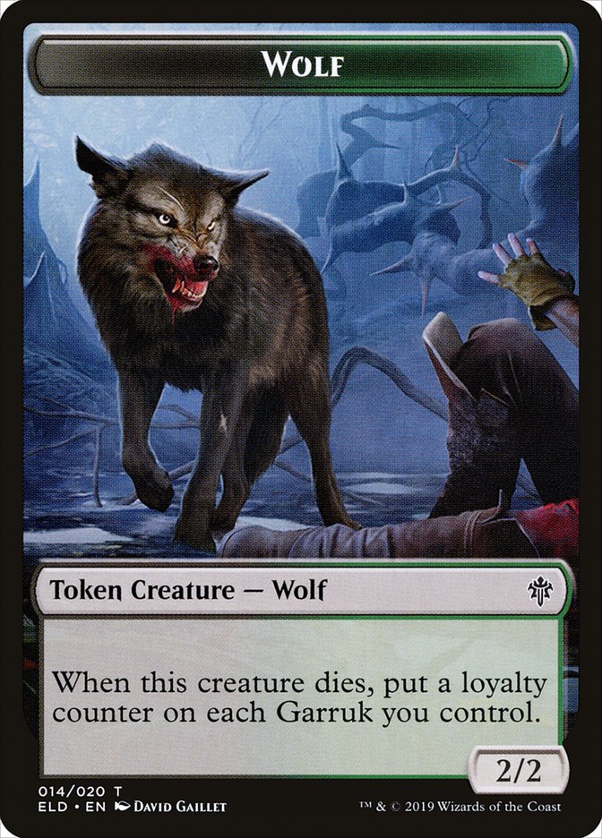Wolf Token [Throne of Eldraine Tokens] - Magic: The Gathering - Card Brawlers | Quebec | Canada |