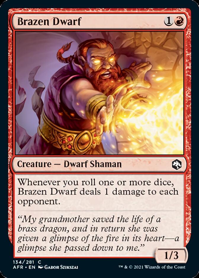 Brazen Dwarf [Dungeons & Dragons: Adventures in the Forgotten Realms] - Magic: The Gathering - Card Brawlers | Quebec | Canada |