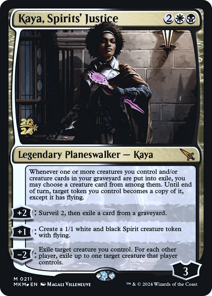 Kaya, Spirits' Justice [Murders at Karlov Manor Prerelease Promos] - Magic: The Gathering - Card Brawlers | Quebec | Canada |