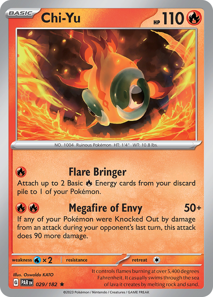 Chi-Yu (029/182) [Scarlet & Violet: Paradox Rift] - Pokémon - Card Brawlers | Quebec | Canada |