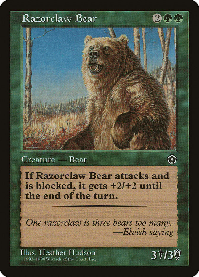 Razorclaw Bear [Portal Second Age] - Magic: The Gathering - Card Brawlers | Quebec | Canada |