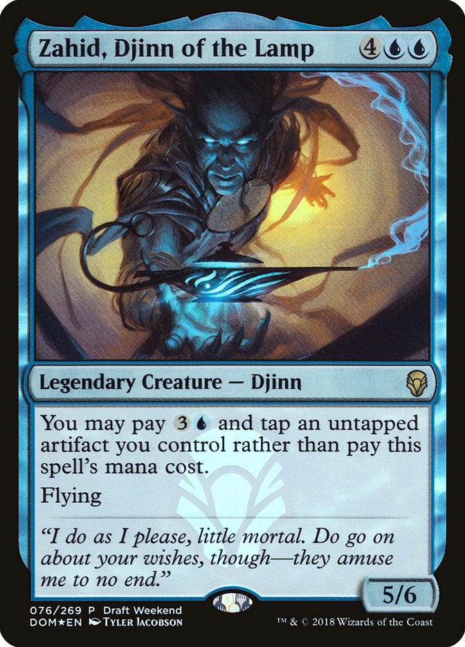 Zahid, Djinn of the Lamp (Draft Weekend) [Dominaria Promos] - Magic: The Gathering - Card Brawlers | Quebec | Canada |