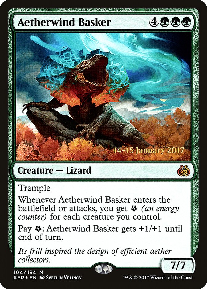 Aetherwind Basker [Aether Revolt Prerelease Promos] - Magic: The Gathering - Card Brawlers | Quebec | Canada |