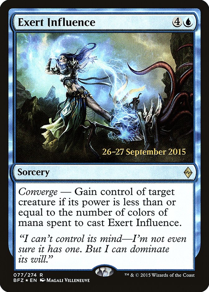 Exert Influence [Battle for Zendikar Prerelease Promos] - Magic: The Gathering - Card Brawlers | Quebec | Canada |