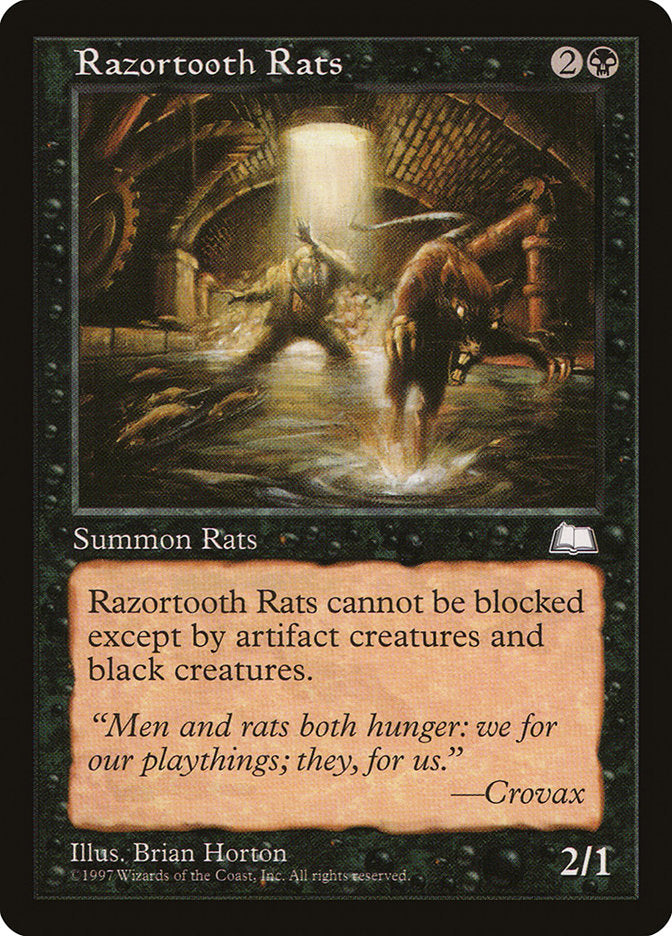Razortooth Rats [Weatherlight] - Magic: The Gathering - Card Brawlers | Quebec | Canada |