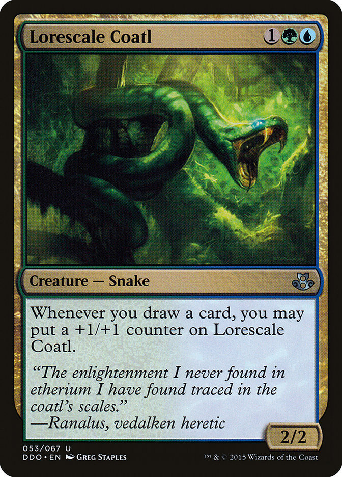 Lorescale Coatl [Duel Decks: Elspeth vs. Kiora] - Magic: The Gathering - Card Brawlers | Quebec | Canada |