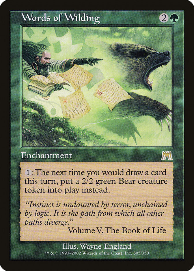 Words of Wilding [Onslaught] - Magic: The Gathering - Card Brawlers | Quebec | Canada |