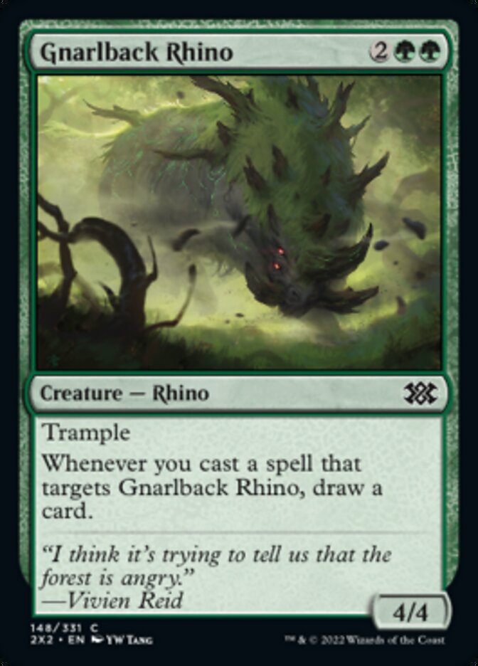 Gnarlback Rhino [Double Masters 2022] - Magic: The Gathering - Card Brawlers | Quebec | Canada |