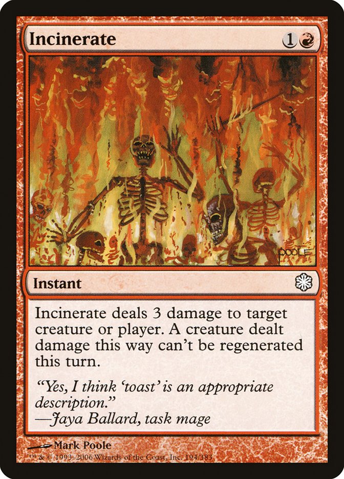 Incinerate [Coldsnap Theme Decks] - Magic: The Gathering - Card Brawlers | Quebec | Canada |