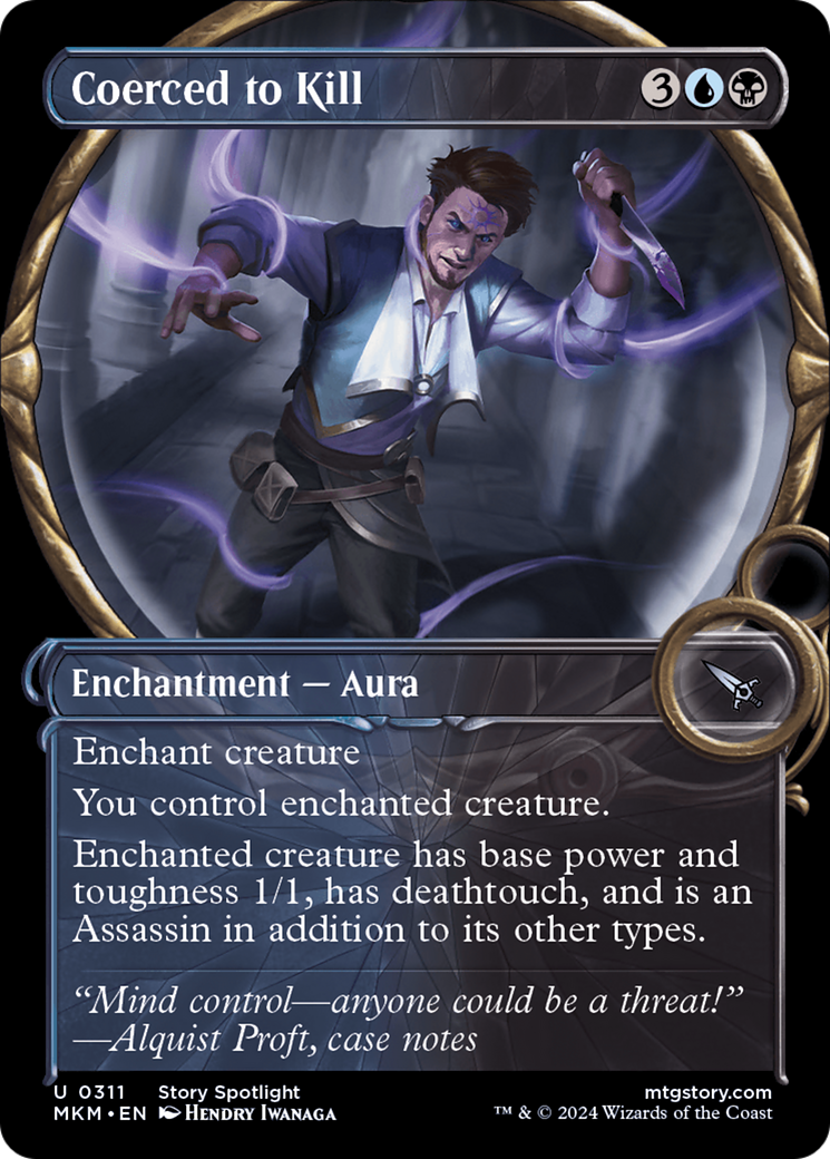 Coerced to Kill (Showcase) [Murders at Karlov Manor] - Magic: The Gathering - Card Brawlers | Quebec | Canada |