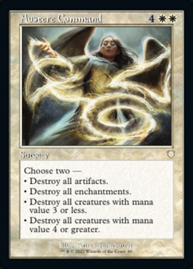 Austere Command (Retro) [The Brothers' War Commander] - Magic: The Gathering - Card Brawlers | Quebec | Canada |
