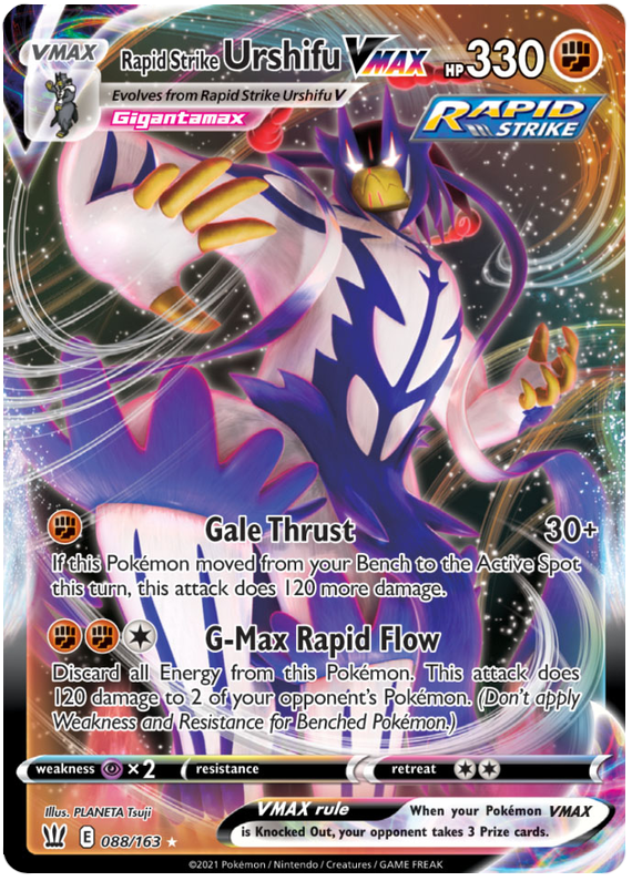 Rapid Strike Urshifu VMAX (088/163) [Sword & Shield: Battle Styles] - Pokémon - Card Brawlers | Quebec | Canada |