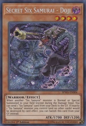 Secret Six Samurai - Doji [SPWA-EN004] Secret Rare - Yu-Gi-Oh! - Card Brawlers | Quebec | Canada |