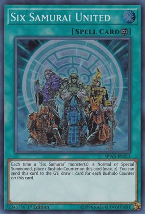 Six Samurai United [SPWA-EN013] Super Rare - Yu-Gi-Oh! - Card Brawlers | Quebec | Canada |