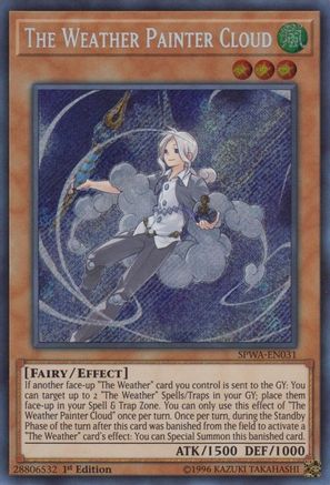 The Weather Painter Cloud [SPWA-EN031] Secret Rare - Yu-Gi-Oh! - Card Brawlers | Quebec | Canada |