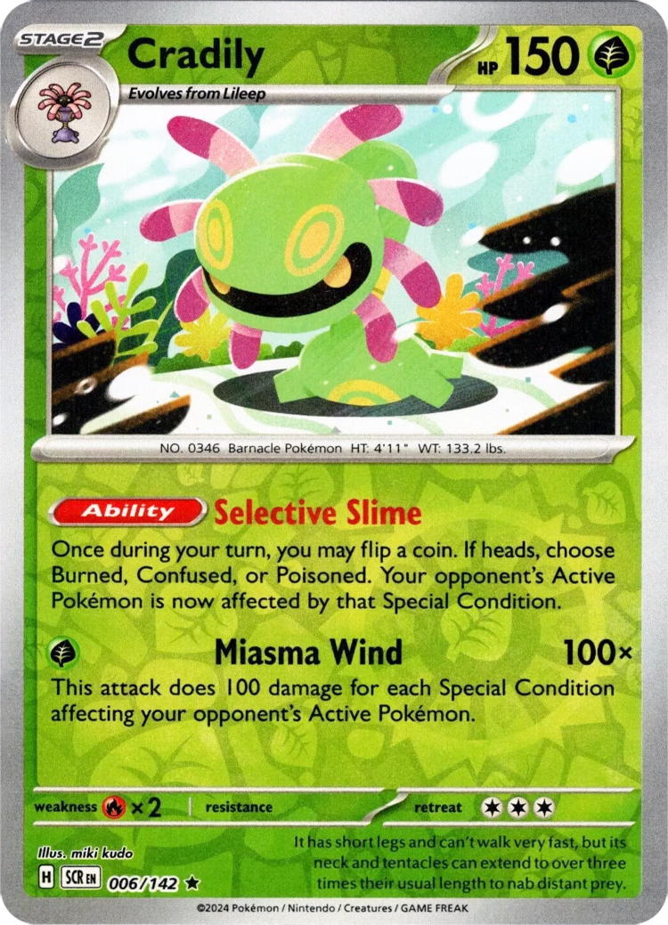 Cradily (006/142) [Scarlet & Violet: Stellar Crown] - Pokémon - Card Brawlers | Quebec | Canada |