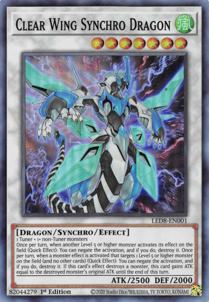 Dragon Synchro à Aile Claire [LED8-EN001] Super Rare 