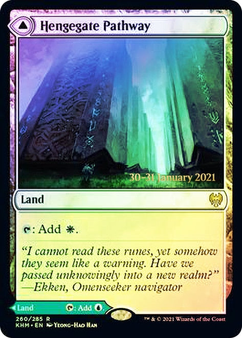 Hengegate Pathway // Mistgate Pathway [Kaldheim Prerelease Promos] - Magic: The Gathering - Card Brawlers | Quebec | Canada |