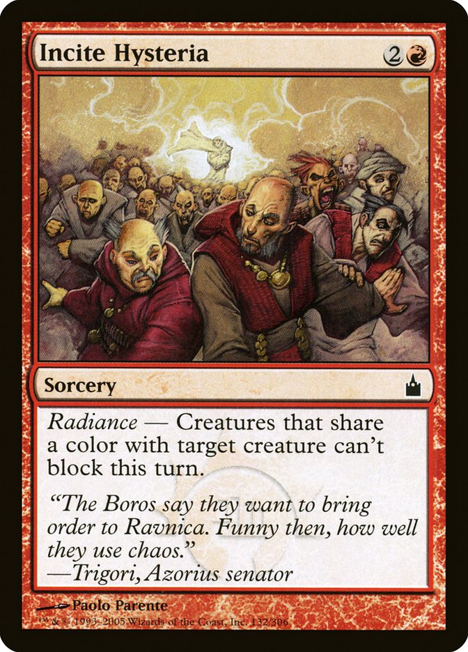 Incite Hysteria [Ravnica: City of Guilds] - Magic: The Gathering - Card Brawlers | Quebec | Canada |