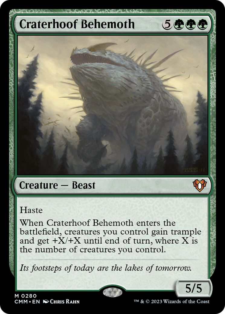 Craterhoof Behemoth [Commander Masters] - Magic: The Gathering - Card Brawlers | Quebec | Canada |