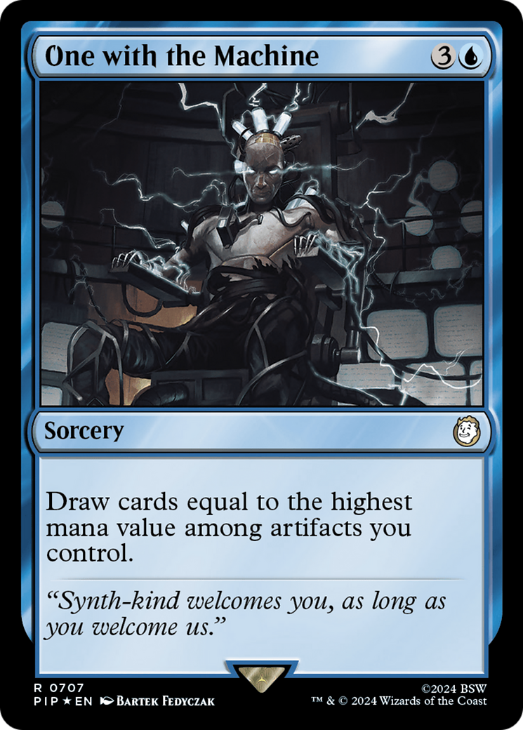 One with the Machine (Surge Foil) [Fallout] - Magic: The Gathering - Card Brawlers | Quebec | Canada |