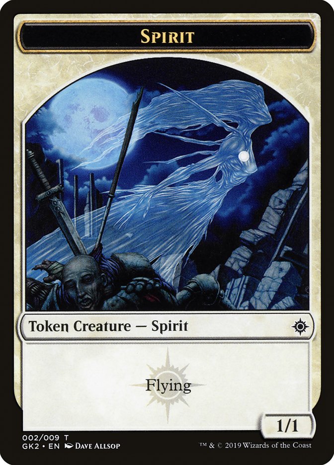 Spirit (002) // Spirit (010) Double-Sided Token [Ravnica Allegiance Guild Kit Tokens] - Magic: The Gathering - Card Brawlers | Quebec | Canada |