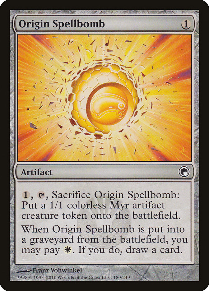 Origin Spellbomb [Scars of Mirrodin] - Magic: The Gathering - Card Brawlers | Quebec | Canada |