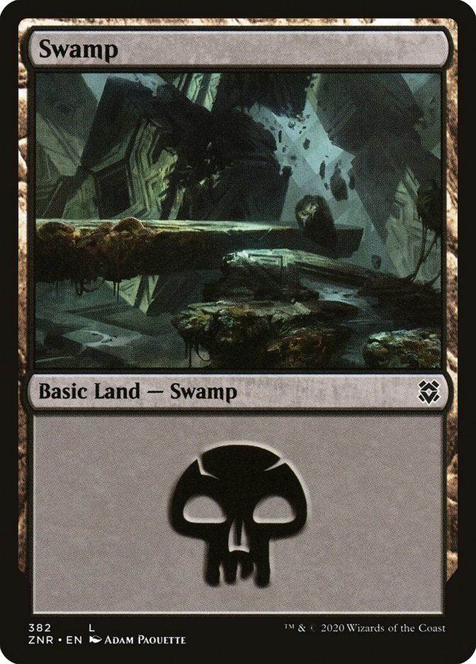 Swamp (382) [Zendikar Rising] - Magic: The Gathering - Card Brawlers | Quebec | Canada |