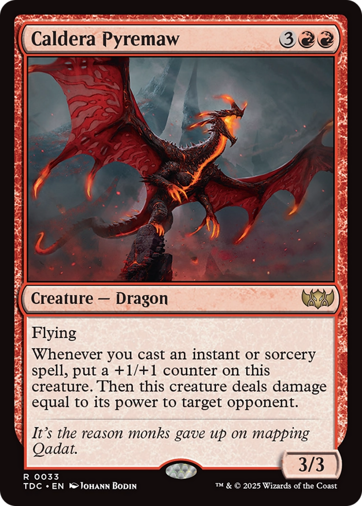 Caldera Pyremaw [Tarkir: Dragonstorm Commander] - Magic: The Gathering - Card Brawlers | Quebec | Canada |
