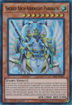 Sacred Arch-Airknight Parshath [SR05-EN001] Ultra Rare - Yu-Gi-Oh! - Card Brawlers | Quebec | Canada |