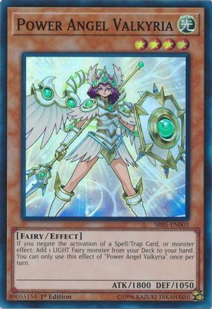 Power Angel Valkyria [SR05-EN003] Super Rare - Yu-Gi-Oh! - Card Brawlers | Quebec | Canada |