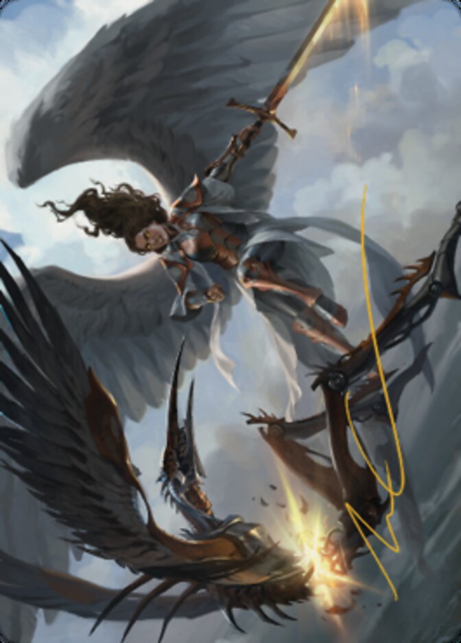 Destroy Evil Art Card (Gold-Stamped Signature) [Dominaria United Art Series] - Magic: The Gathering - Card Brawlers | Quebec | Canada |