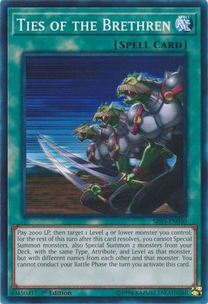 Ties of the Brethren [SR05-EN030] Common - Yu-Gi-Oh! - Card Brawlers | Quebec | Canada |