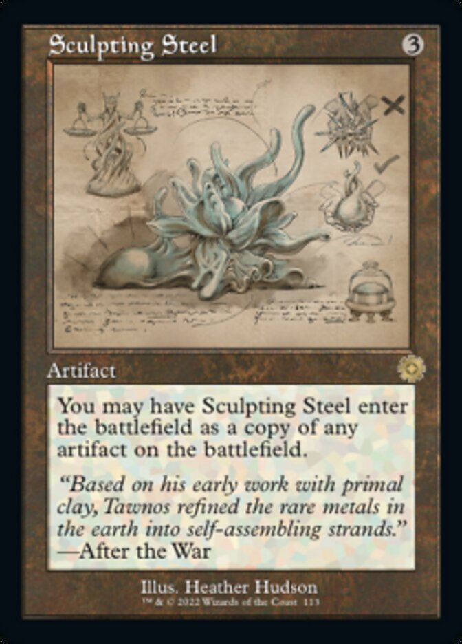 Sculpting Steel (Retro Schematic) [The Brothers' War Retro Artifacts] - Magic: The Gathering - Card Brawlers | Quebec | Canada |