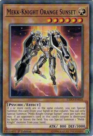 Mekk-Knight Orange Sunset [EXFO-EN016] Common - Yu-Gi-Oh! - Card Brawlers | Quebec | Canada |