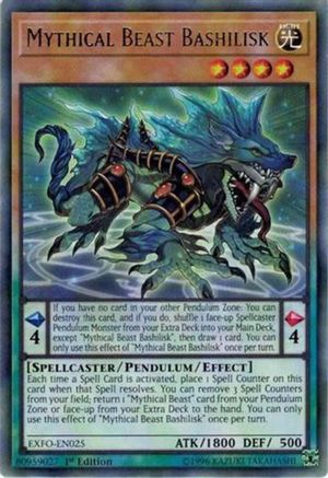 Mythical Beast Bashilisk [EXFO-EN025] Rare - Yu-Gi-Oh! - Card Brawlers | Quebec | Canada |