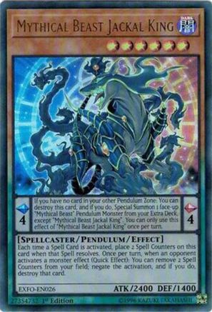 Mythical Beast Jackal King [EXFO-EN026] Ultra Rare - Yu-Gi-Oh! - Card Brawlers | Quebec | Canada |