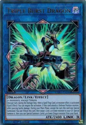 Triple Burst Dragon [EXFO-EN044] Ultra Rare - Yu-Gi-Oh! - Card Brawlers | Quebec | Canada |