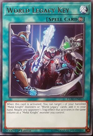 World Legacy Key [EXFO-EN057] Rare - Yu-Gi-Oh! - Card Brawlers | Quebec | Canada |