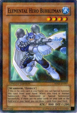 Elemental HERO Bubbleman (MF03-EN007) Parallel Rare